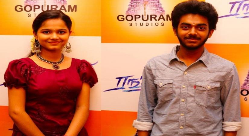 Director Vijay's nephew Hamaresh turns hero with 'Rangoli'.