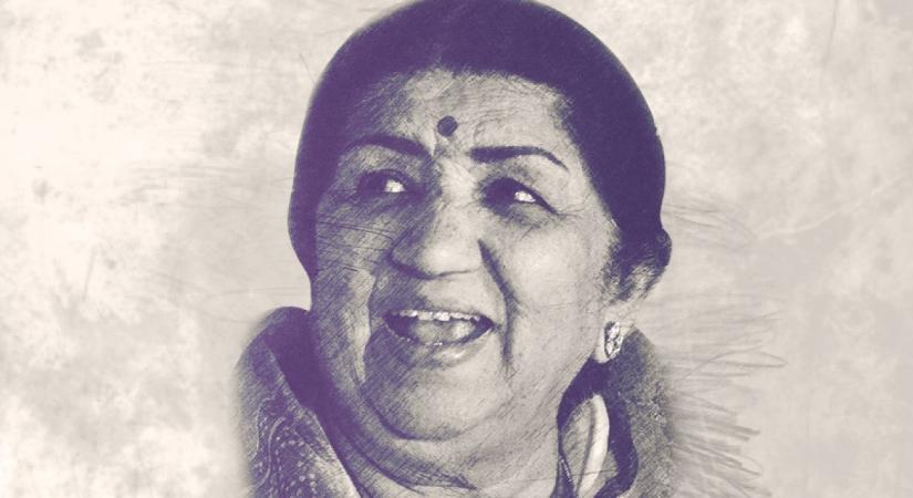 legendary singer Bharat Ratna Lata Mangeshkar.(photo:@AnupamPKher /Twitter)
