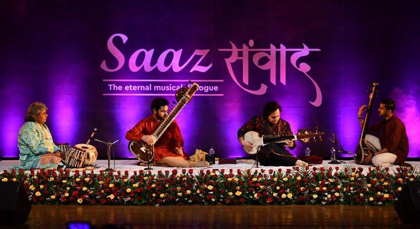 L-R Pt Ramkumar Mishra,Lakshay Mohan and Aayush Mohan