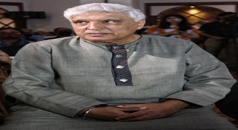 New Delhi: Indian Poet Javed Akhtar at a book launch called 'Love Longing Loss' written by Rekhta founder Sanjiv Saraf in New Delhi on Wednesday, March 30, 2022. (Photo: Wasim Sarvar/IANS)