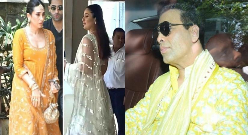 Kareena, Karisma, KJo spotted arriving for Mehendi