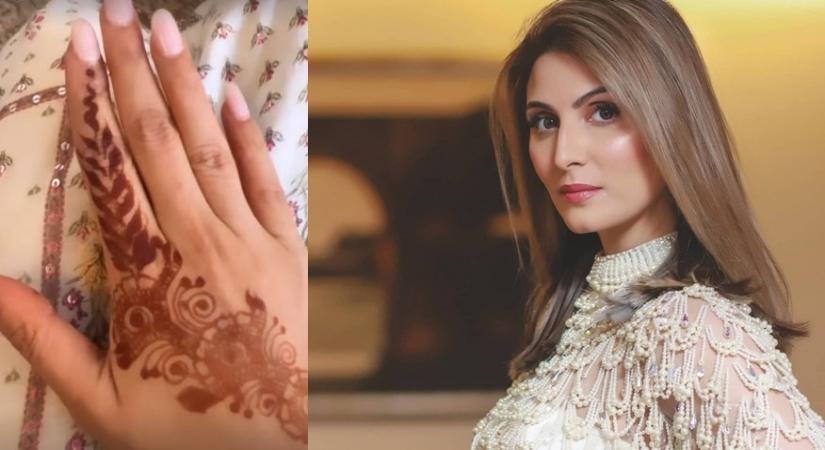 Ranbir-Alia wedding: Riddhima Kapoor Sahni flaunts her mehendi.