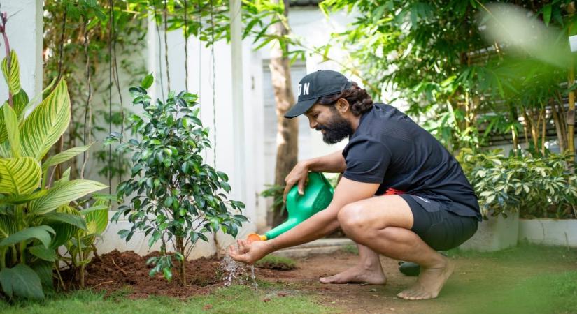 Off screen, 'Pushpa Raj' Allu Arjun is a green warrior who bats for the environment.