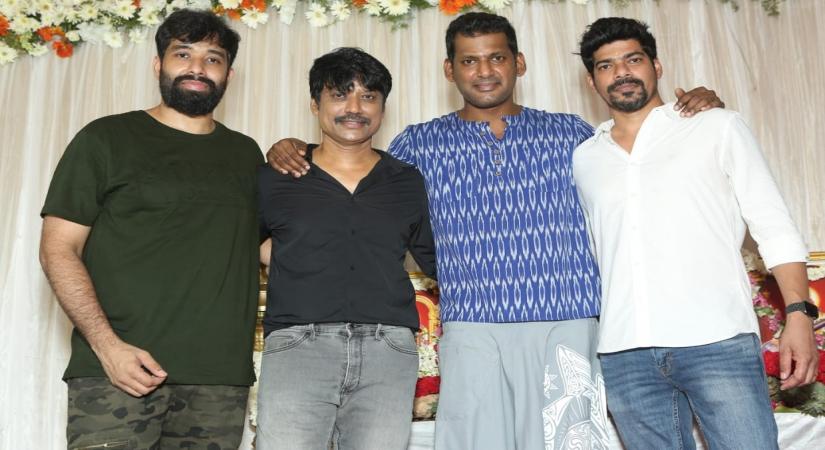 Vishal, SJ Suryah- starrer 'Mark Antony' goes on floors with pooja.