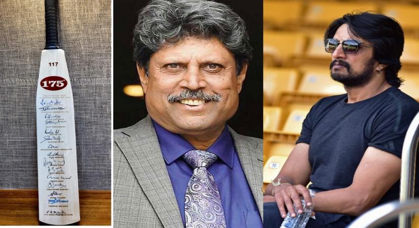Kichcha Sudeep receives a special gift from his favourite cricketer