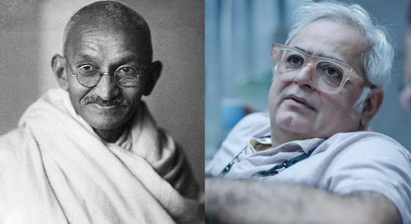Mahatma Gandhi with Hansal Mehta.