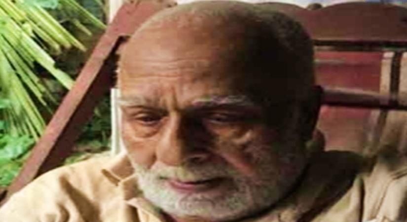 Octogenarian actor Raj Mohan.