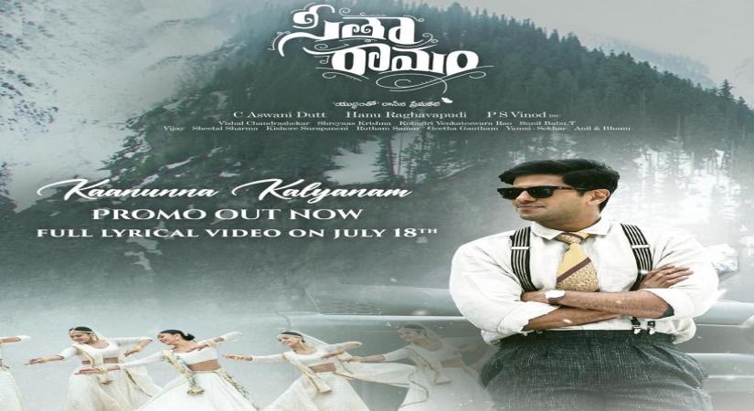'Sita Ramam' new song "Kaanunna Kalyanam" portrays Dulquer Salmaan in mellow shades.