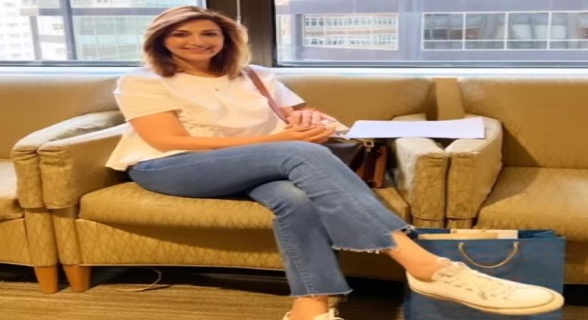 Sonali Bendre visits hospital where she was treated for cancer(INSTAGRAM)