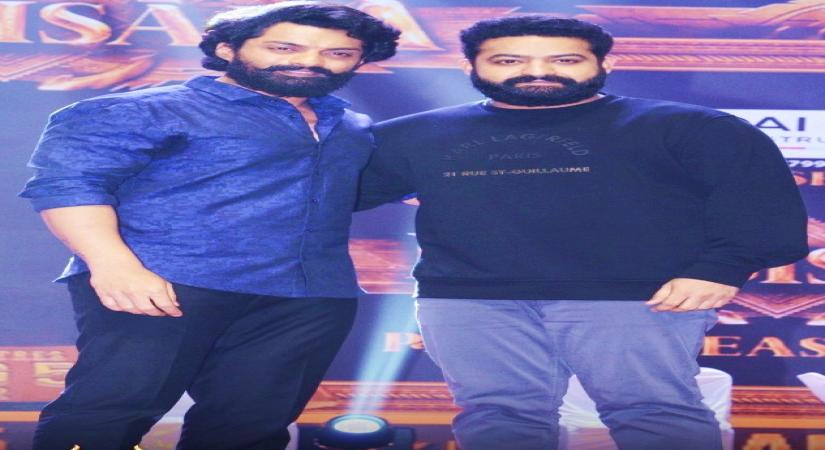 Jr.NTR Nandamuri Kalyan Ram- Bimbisara pre-release event.