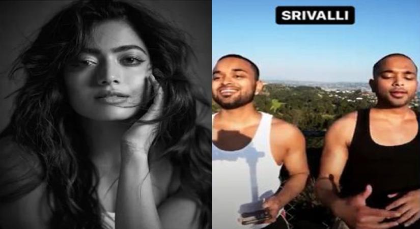 LA-based musical twins do a Srivalli cover, Rashmika reacts (Ld)