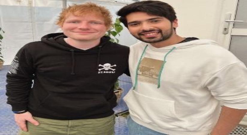Armaan Malik meets Ed Sheeran.