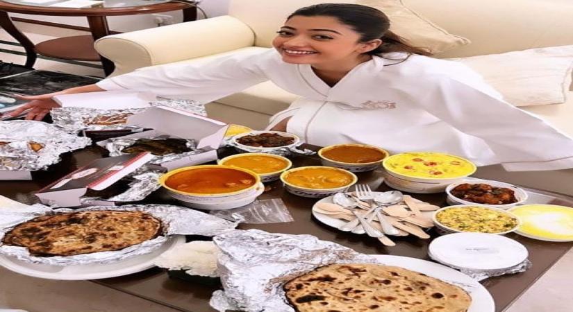 Rashmika Mandanna is all things happy as she hogs on Delhi food