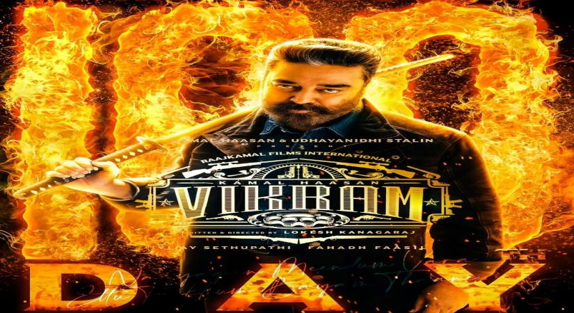 Kamal Haasan's 'Vikram' completes 100-day run in theatres.