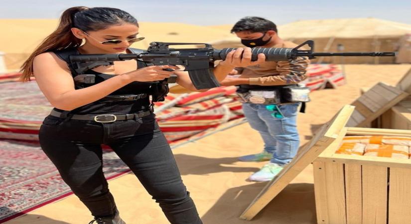 Sonal Chauhan drops an action packed BTS with Nagarjuna from her upcoming film 'The Ghost'