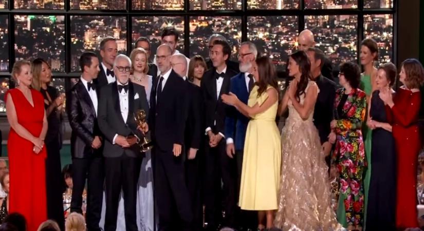 'Succession' showrunner takes dig at Charles in Emmys acceptance speech.