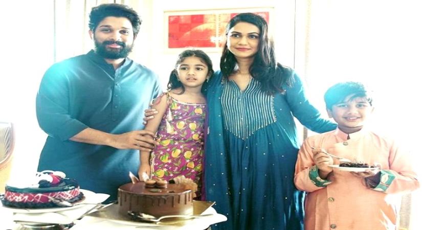 Allu Arjun celebrates wife Sneha Reddy's birthday in Amritsar.(photo:Instagram)