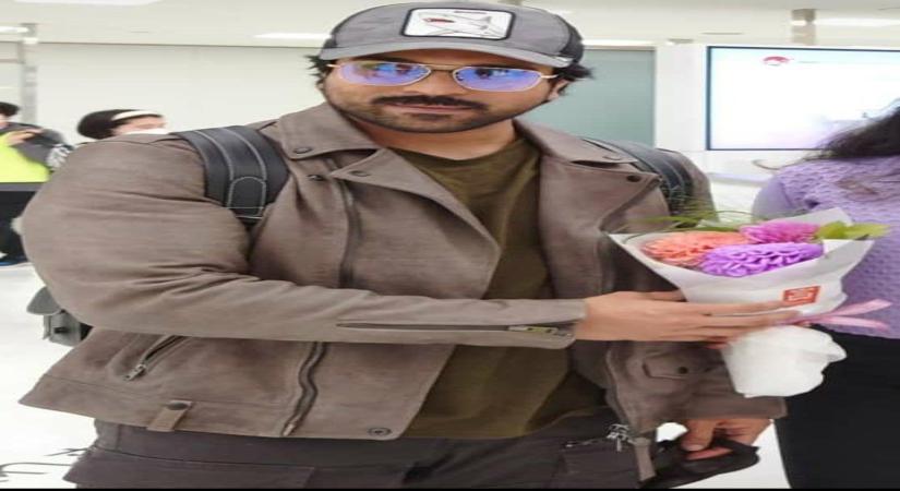 Ram Charan jets off to Japan 'RRR' promotions