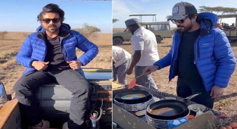 After Japan, Ram Charan hits safari trail in Africa