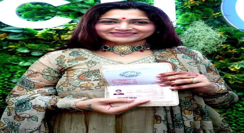 UAE grants actress, politician Khushbu Sundar Golden Visa.
