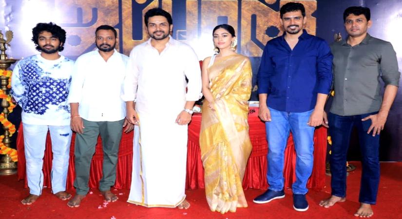 Karthi's 25th film 'Japan'' goes on floors with pooja.
