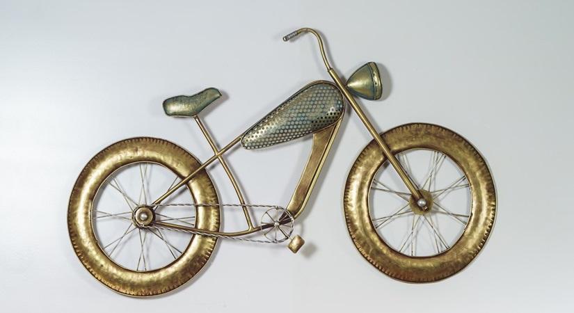 Multicolour Metal Bike Wall Art.