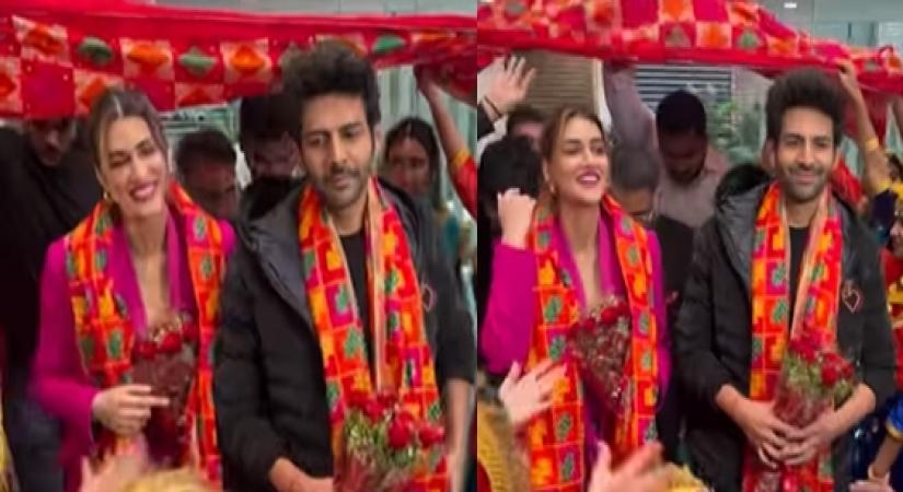 'Shehzada' Kartik Aaryan celebrated his first Lohri in Punjab