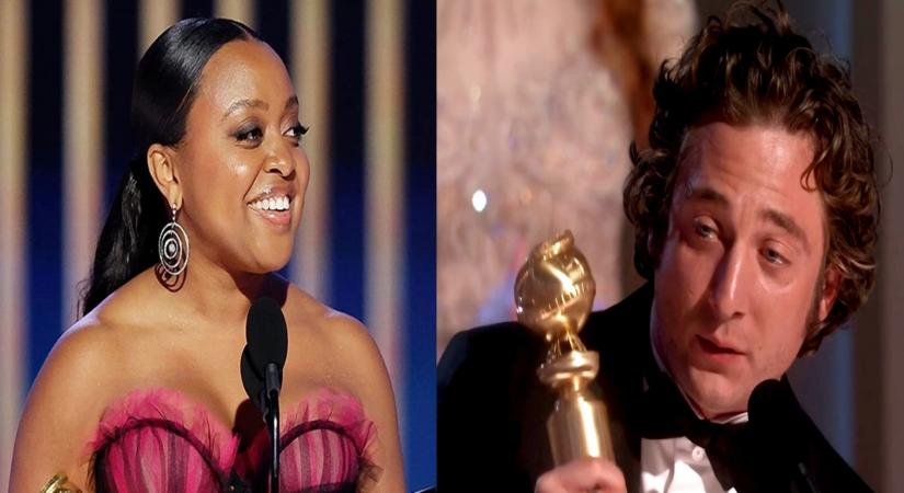Golden Globes 2023: Jeremy Allen White, Quinta Brunson win Best Television Actor, Actress in a Musical, Comedy Series trophies. (Photo :Twitter)