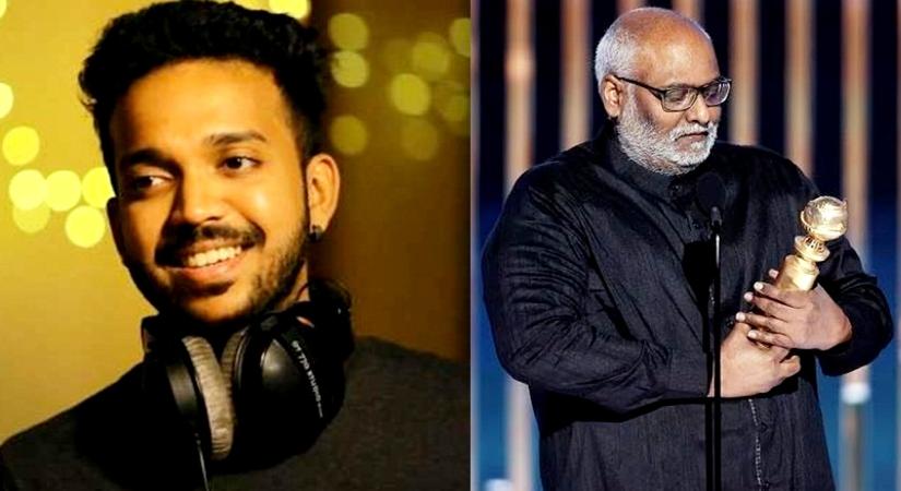 Golden Globes: Malayalam singer Harisankar elated as 'RRR' song 'Naatu Naatu' bags award.(photo:Twitter)