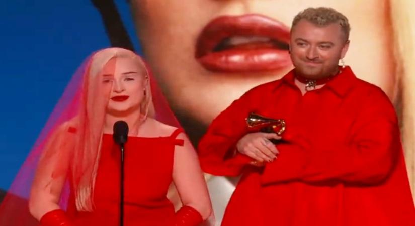 Sam Smith, Kim Petras put up an 'Unholy' performance at the Grammys.(photo:Twitter)