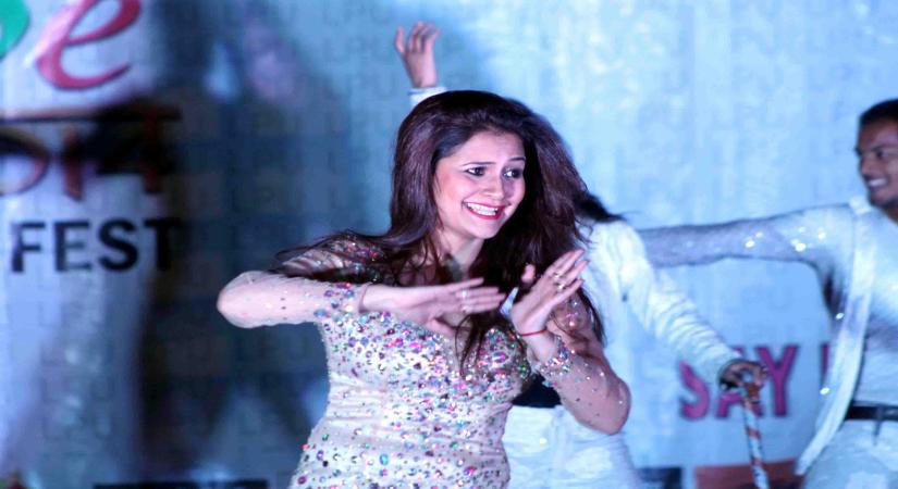 Jalandhar: Singer and actor Liza Malik during promotions for her album `I AM The Only Sexy Lady` in Jalandhar, on Nov 12, 2014. (Photo: IANS)