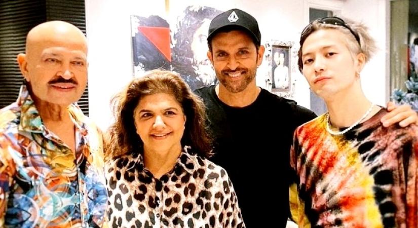 Hrithik Roshan hosts K-Pop star Jackson Wang at home.