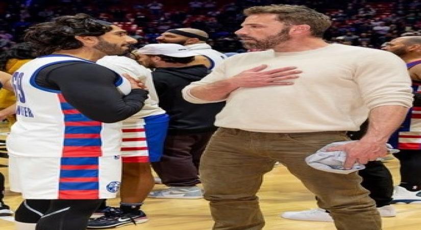 Ranveer Singh discusses 'Air', VFX of the film with Ben Affleck.(photo:@filmfare/Twitter)