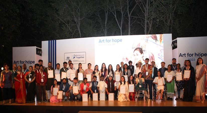 Indian Artists shine bright at the Inaugural Exhibition of ‘Art For Hope 2023’