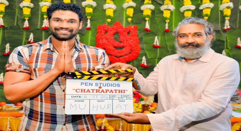 Hindi remake of SS Rajamouli's 'Chatrapathi' wraps up shooting, to be Bollywood launch vehicle of Tollywood actor Srinivas.