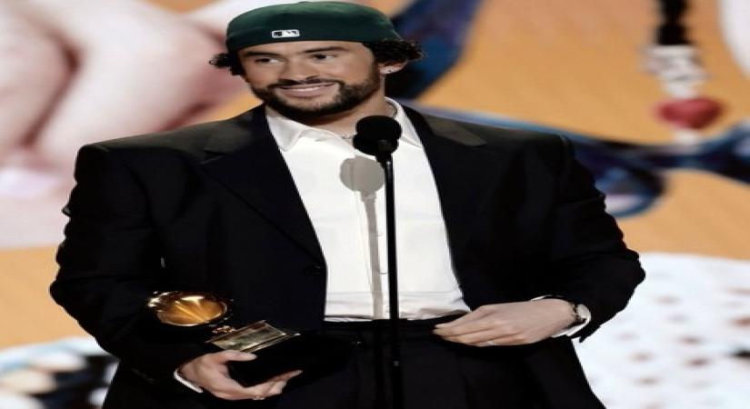 Bad Bunny sets Grammys stage on fire with his performance.(photo:Twitter)