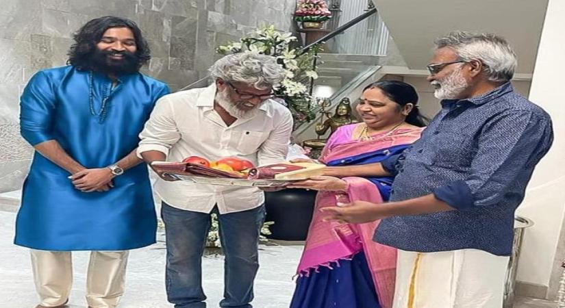 Dhanush along with actor , director Siva Subramaniam and his parents Kashutriraja and Vijayalakshmi