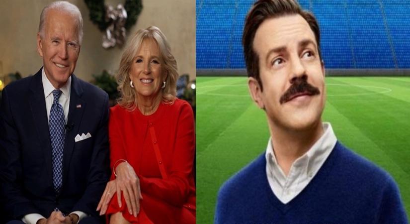 Ted Lasso -Joe Biden and First Lady Jill Biden.(photo:Twitter)