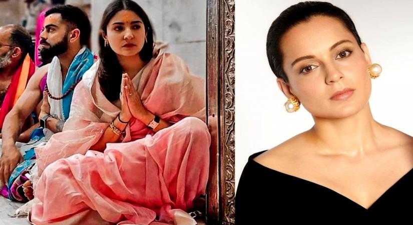 Kangana calls 'power couple' Virat-Anushka a 'good example' on visiting temple.(photo:instagram)