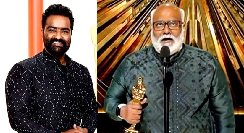Oscars 2023: 'Naatu Naatu' win has father-son duo sharing Oscar glory.(photo:Twitter)