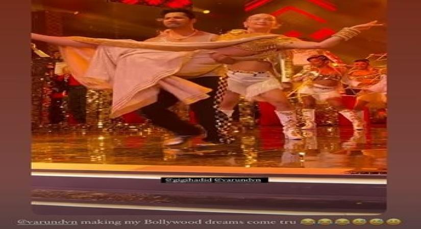 Gigi thanks under-fire Varun for making her 'Bollywood dreams come true'