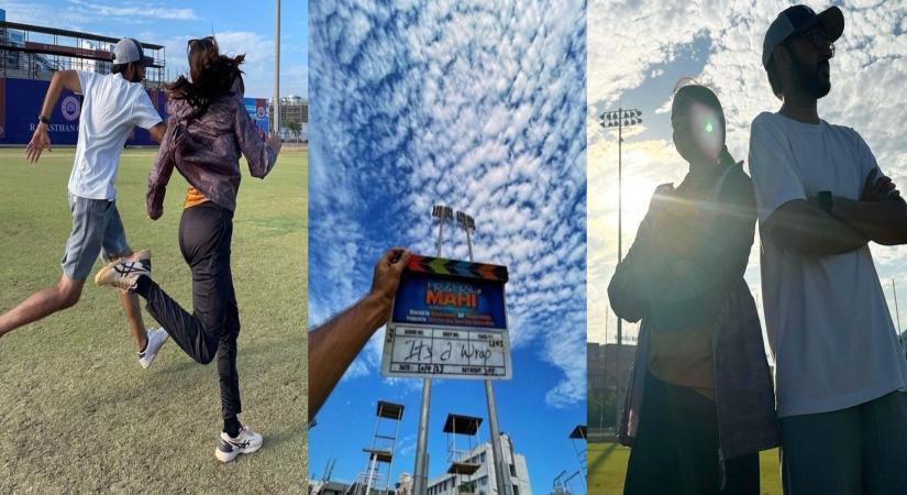 Jahnvi Kapoor, Rajkummar Rao wrap up filming for 'Mr & Mrs Mahi'.(photo:Instagram)