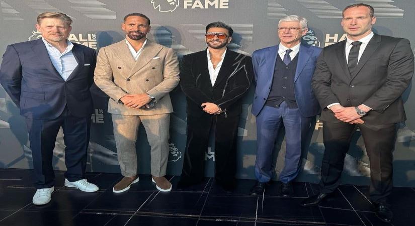 Football fanboy Ranveer soaks in Premier League action, meets legends of the game