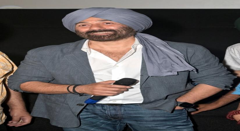 New Delhi:  Bollywood actor Sunny Deol during the promotional event of his upcoming film 'Gadar 2: The Katha Continues', in New Delhi, on Friday, June 09, 2023. (Photo:IANS/Anupam Gautam)