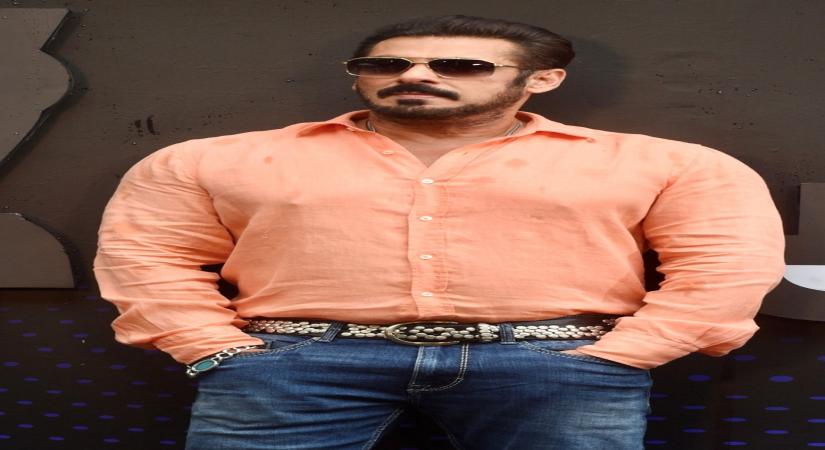 Mumbai: Actor Salman Khan at a Press conference on the set of upcoming Bigg Boss OTT S2, at Goregaon in Mumbai, Friday, June 16, 2023.  (Photo: Sanjay Tiwari/IANS)