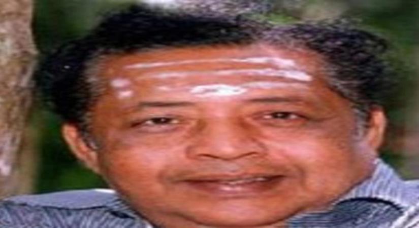 Malayalam actor Poojapura Ravi who passed away this morning.