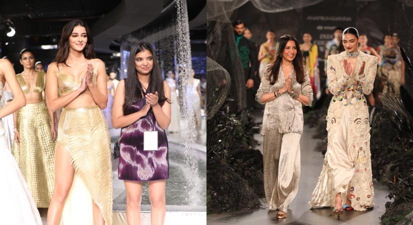Anamika Khanna and Rimzim Dadu at FDCI Hyundai India Couture Week