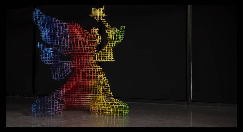 The unveiling of The Structural Sorcerer - a Sorcerer's Apprentice Mickey Sculpture at the Royal College of Art in Battersea, London for Disney's Create 100