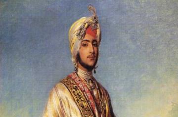 Maharaja Duleep Singh's painting by British court artist Winterhalter