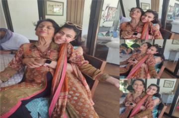 Bollywood actress Kajol has shared a beautiful photograph of herself hugging her mother and veteran actress Tanuja. On Daughter's Day on September 22, Kajol took to Instagram, where she shared a photo-collage of herself along with Kajol.